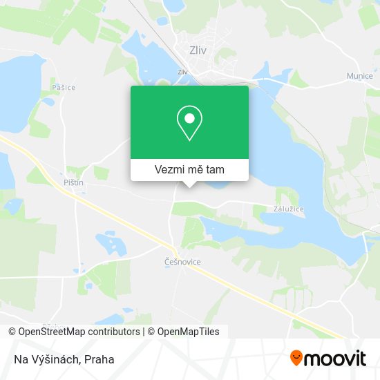 Na Výšinách mapa