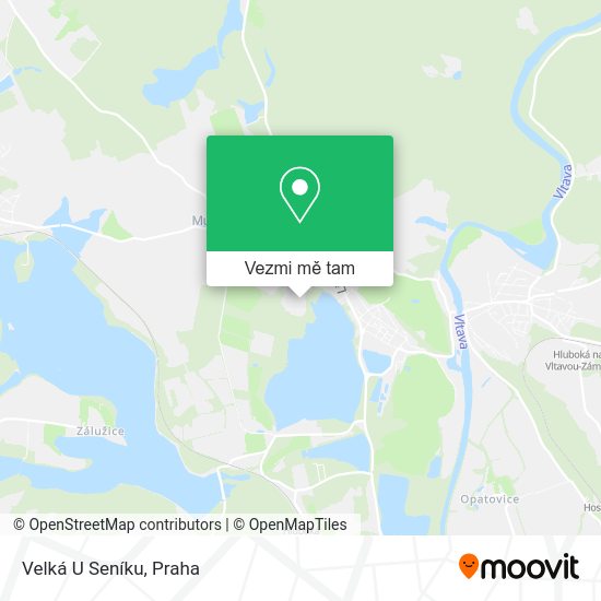 Velká U Seníku mapa