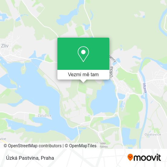 Úzká Pastvina mapa