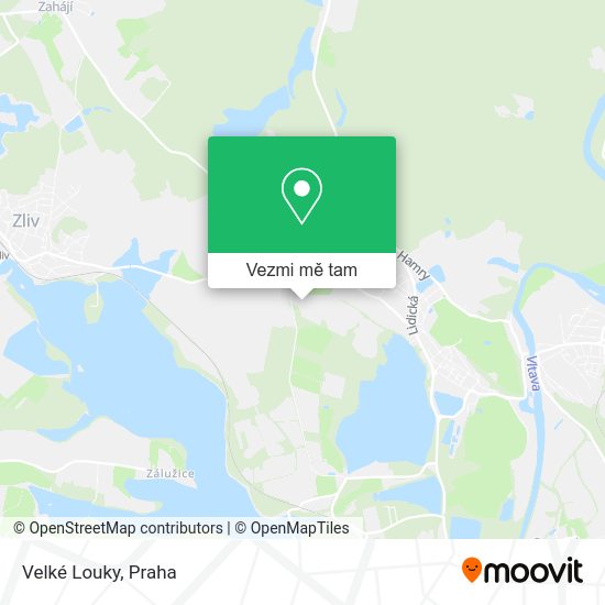 Velké Louky mapa
