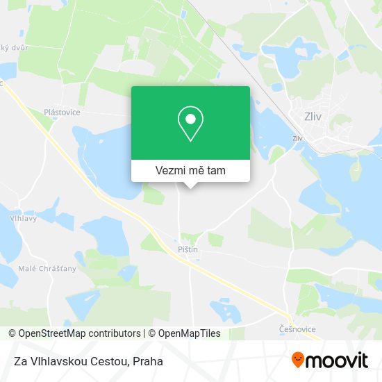 Za Vlhlavskou Cestou mapa