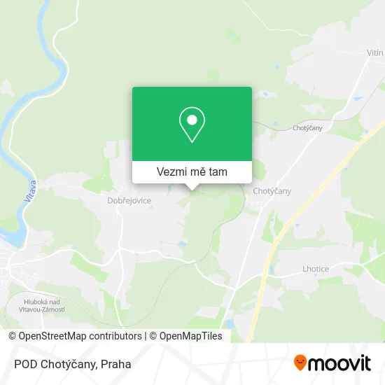 POD Chotýčany mapa