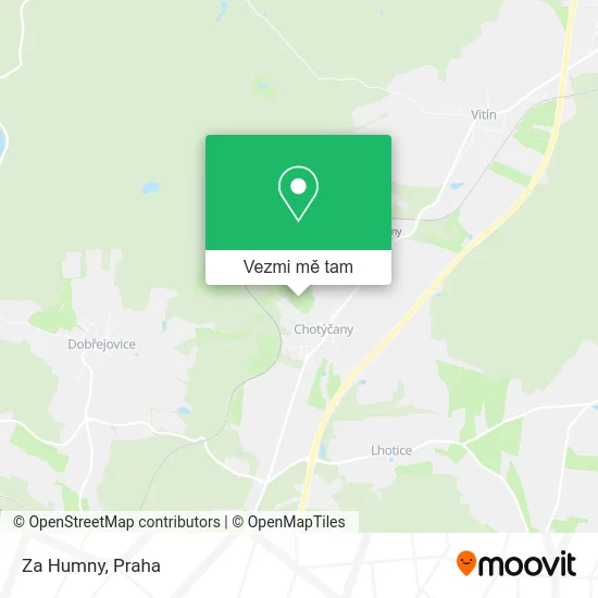 Za Humny mapa