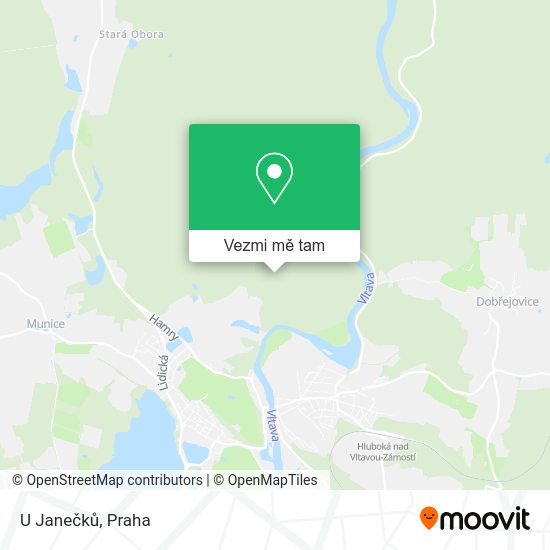 U Janečků mapa