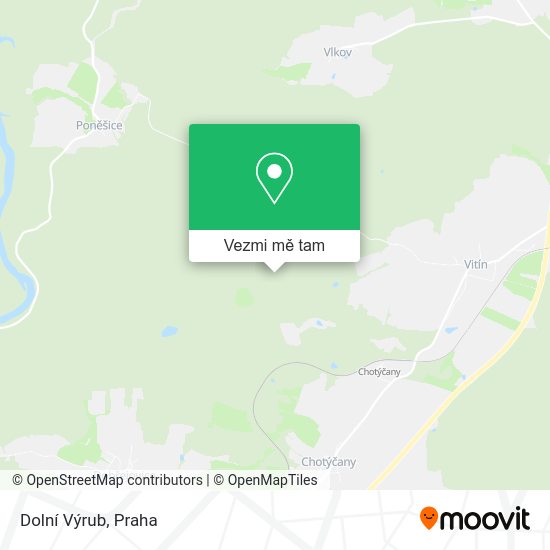 Dolní Výrub mapa