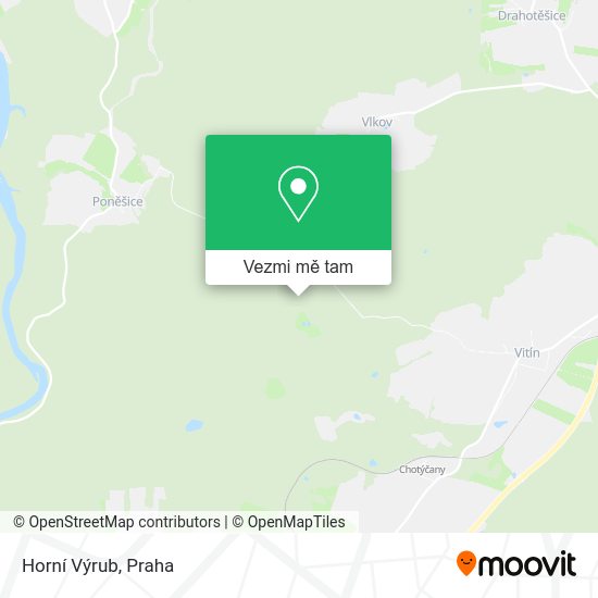 Horní Výrub mapa