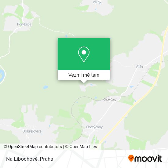 Na Libochové mapa