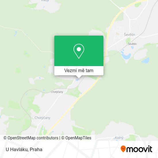 U Havláku mapa
