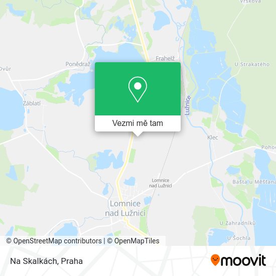 Na Skalkách mapa
