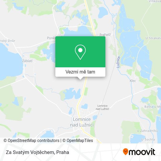 Za Svatým Vojtěchem mapa