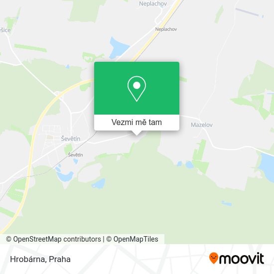 Hrobárna mapa