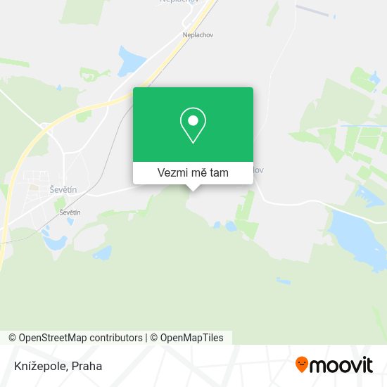 Knížepole mapa