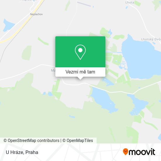 U Hráze mapa