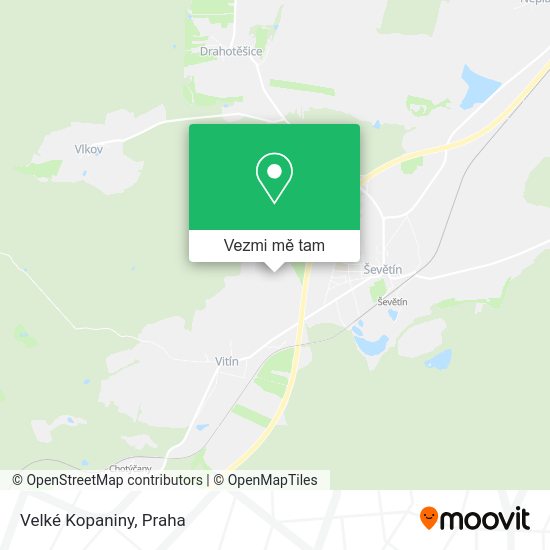 Velké Kopaniny mapa