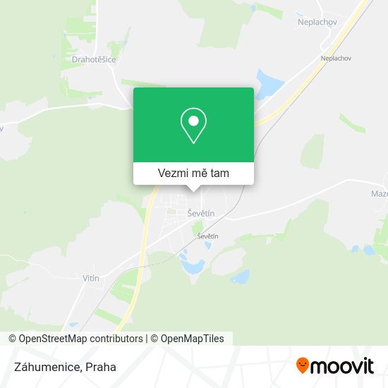 Záhumenice mapa