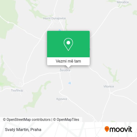 Svatý Martin mapa