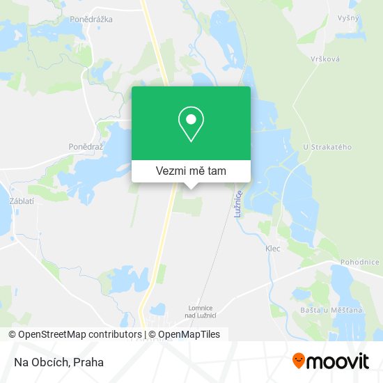 Na Obcích mapa