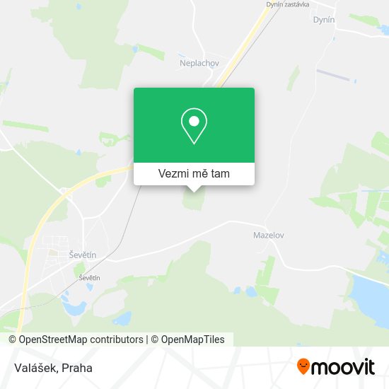 Valášek mapa
