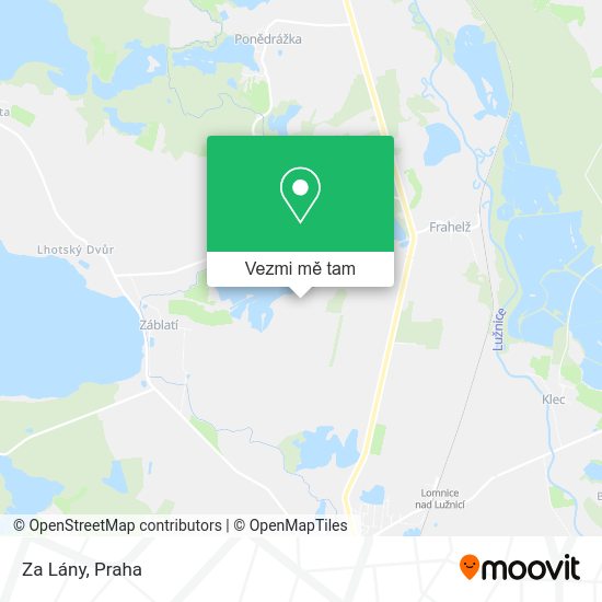 Za Lány mapa