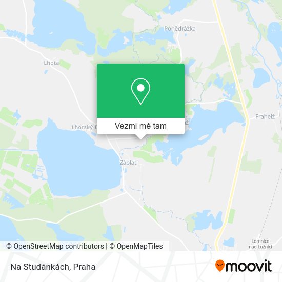 Na Studánkách mapa