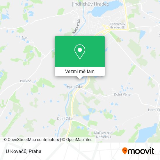 U Kovačů mapa