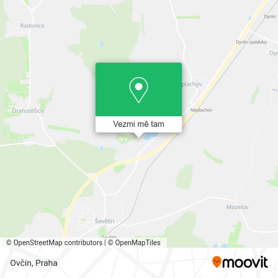Ovčín mapa