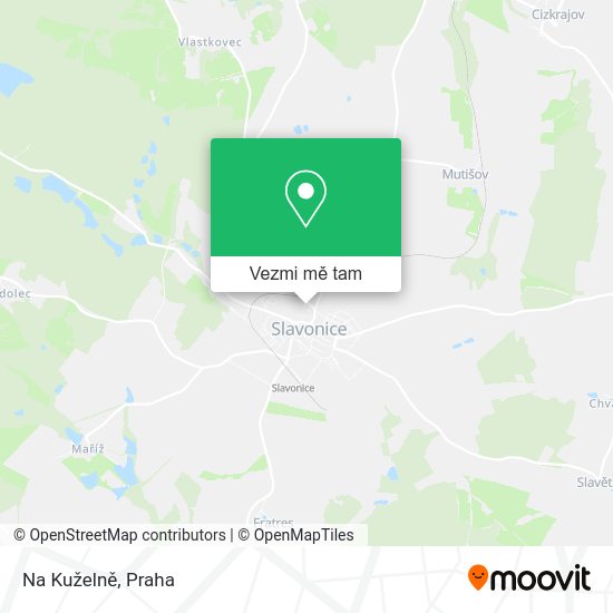 Na Kuželně mapa