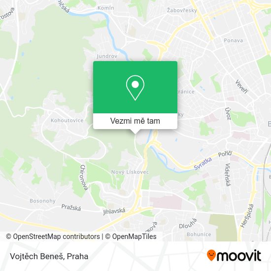 Vojtěch Beneš mapa