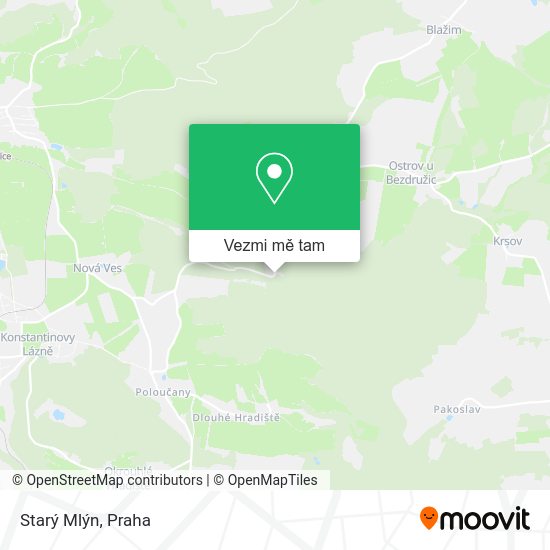 Starý Mlýn mapa