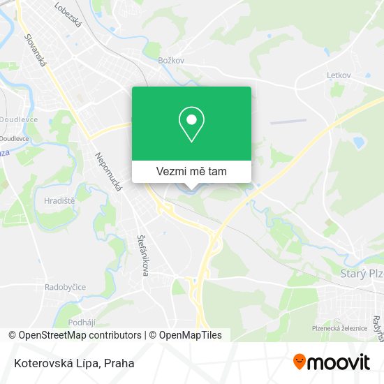 Koterovská Lípa mapa