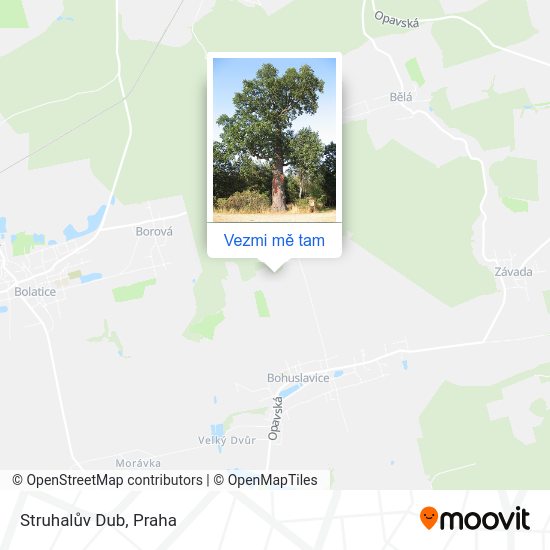 Struhalův Dub mapa