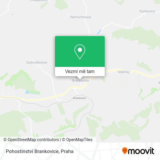 Pohostinství Brankovice mapa