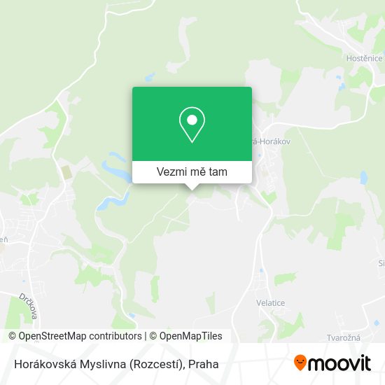 Horákovská Myslivna (Rozcestí) mapa