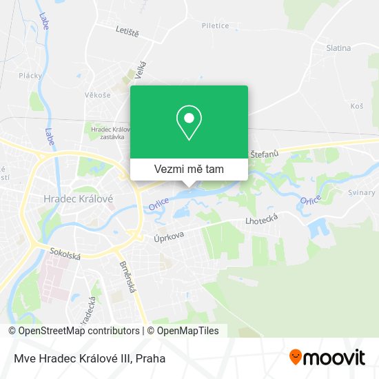 Mve Hradec Králové III mapa