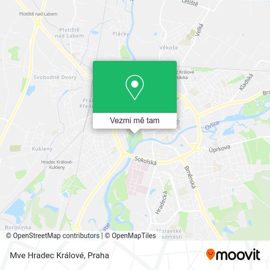 Mve Hradec Králové mapa