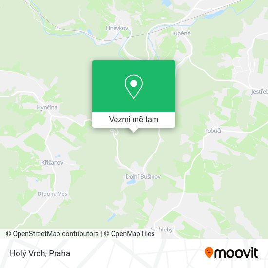 Holý Vrch mapa