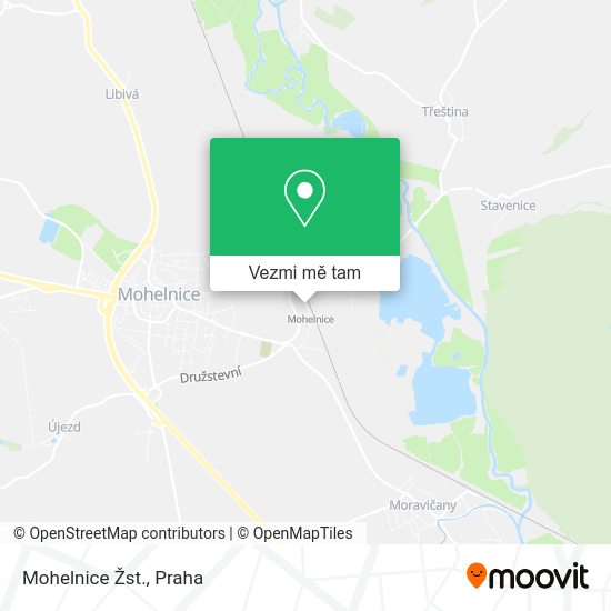 Mohelnice Žst. mapa