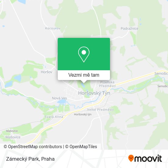 Zámecký Park mapa