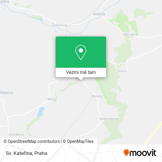 Sv. Kateřina mapa