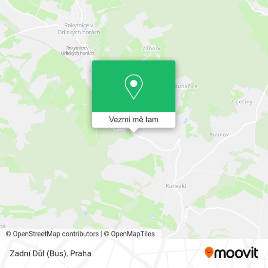 Zadní Důl (Bus) mapa
