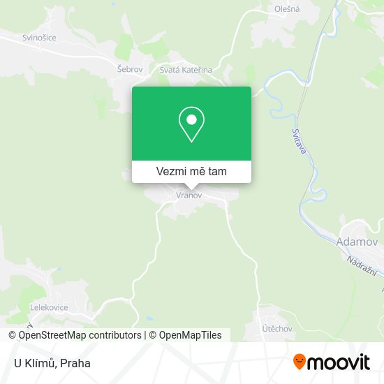 U Klímů mapa