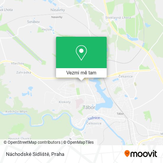 Náchodské Sídliště mapa