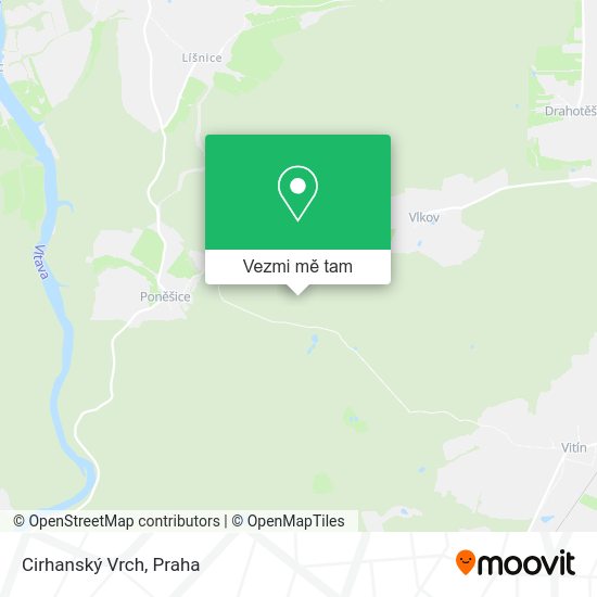 Cirhanský Vrch mapa