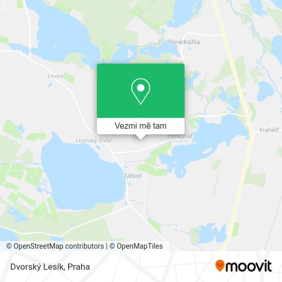 Dvorský Lesík mapa
