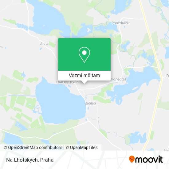 Na Lhotských mapa
