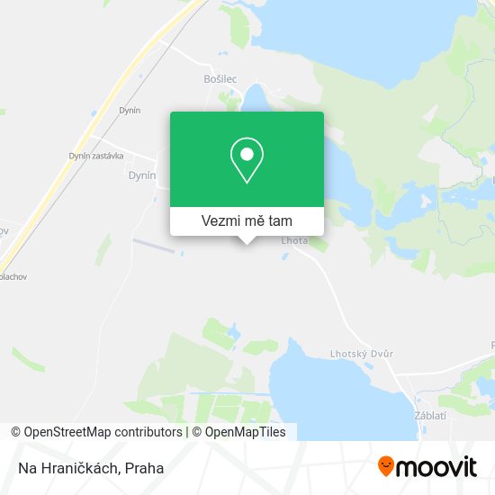 Na Hraničkách mapa