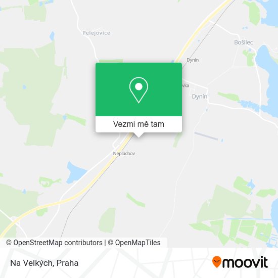 Na Velkých mapa