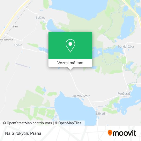 Na Širokých mapa