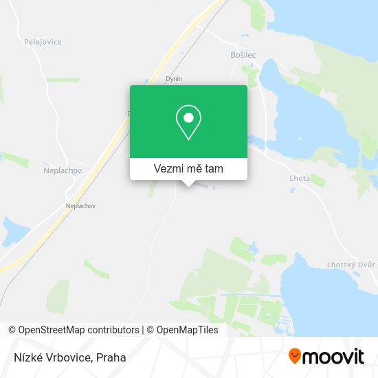 Nízké Vrbovice mapa