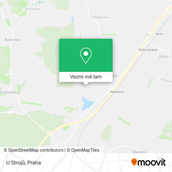 U Strojů mapa